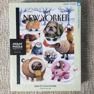 New Yorker Baby It’s Cold Outside 1000 piece puzzle, NY Puzzle Co. By Ana Juan
